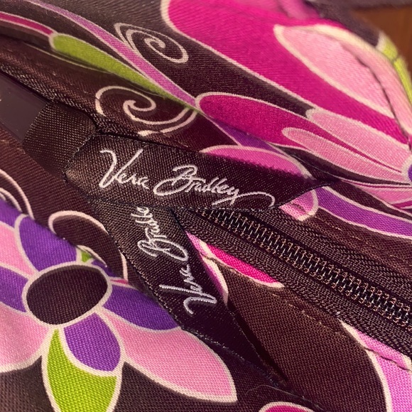 Authentic Vera Bradley Handbag And Matching Wallet in Purple Punch - Picture 9 of 17